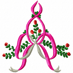 Ribbions And Bows Embroidery Design 11 Ribbions And Bows Embroidery Design 11